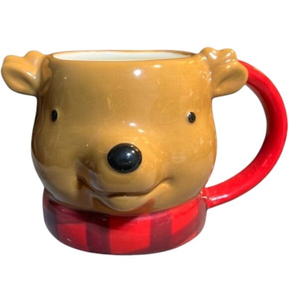 Threshold Other - NWOT! 2015 THRESHOLD 3D Reindeer Ceramic Mug Cup Christmas Holiday Decor 14 oz